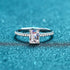 Emarald Cut Moissanite Engagement Ring Cat Jewelry
